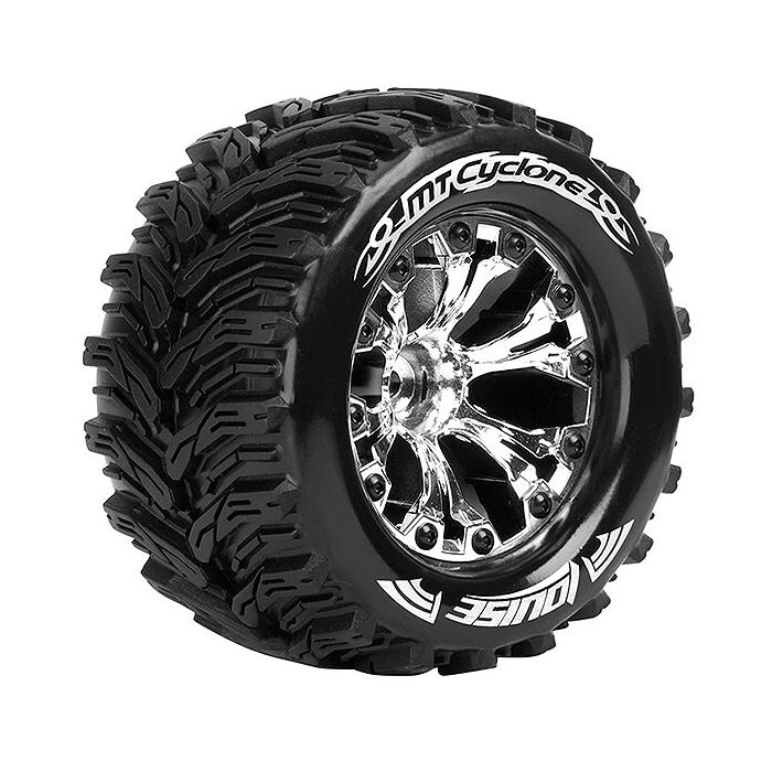 Louise RC MT-Cyclone 1:10 Soft 0 Offset Chrome EP Stampede (L-T3226SC) Louise RC MT-Cyclone 1:10 Soft 0 Offset Chrome EP Stampede (L-T3226SC)