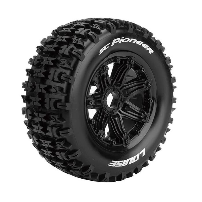 Louise RC SC-Pioneer 1:5 Fr/Rr Sport Hex 24mm Black (L-T3292B) Louise RC SC-Pioneer 1:5 Fr/Rr Sport Hex 24mm Black (L-T3292B)