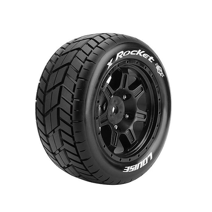 Louise RC X-Rocket Black Mounted X-Maxx Hex 24mm (L-T3295B) Louise RC X-Rocket Black Mounted X-Maxx Hex 24mm (L-T3295B)