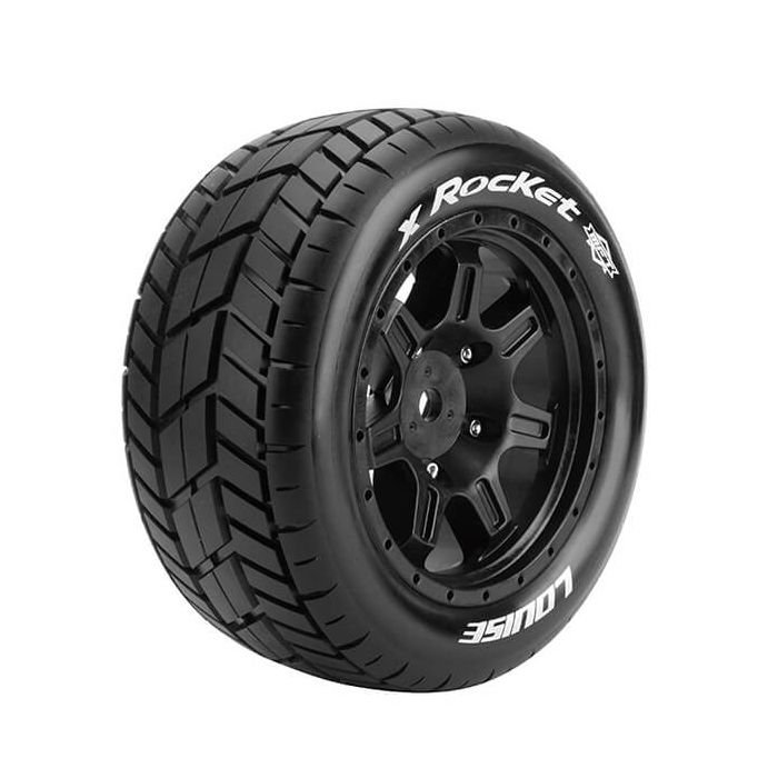 Louise RC X-Rocket Black Mounted Arrma Kraton 8S Hex 24mm (L-T3295BM) Louise RC X-Rocket Black Mounted Arrma Kraton 8S Hex 24mm (L-T3295BM)