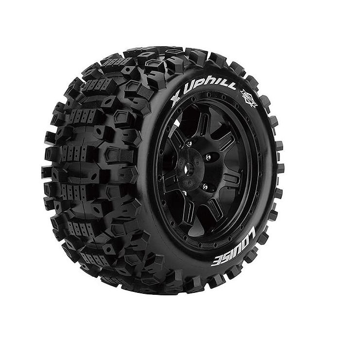 Louise RC X-Uphill Black Mounted X-Maxx Hex 24mm (L-T3297B)