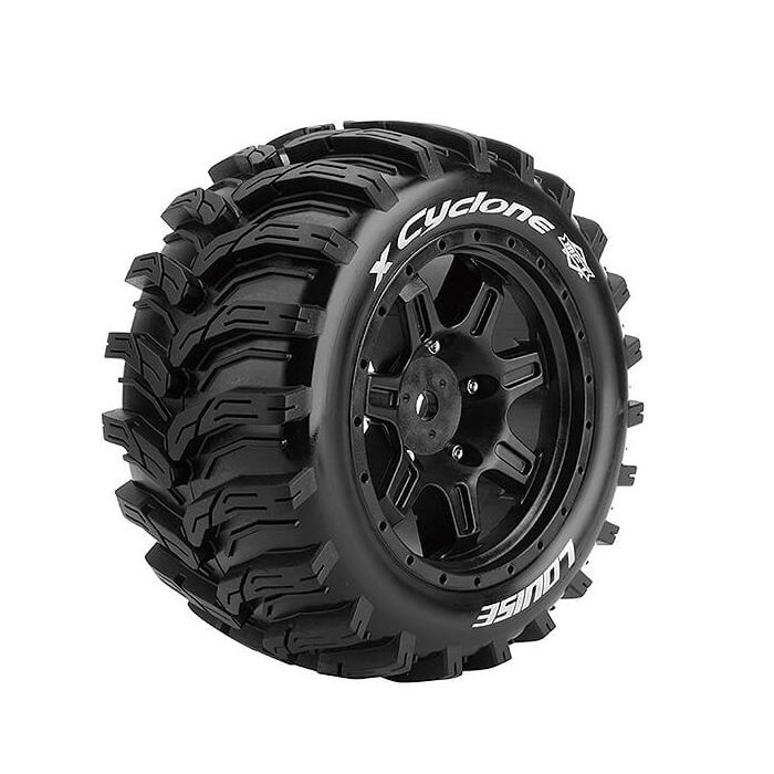 Louise RC X-Cyclone Black Mounted X-Maxx Hex 24mm (L-T3298B) Louise RC X-Cyclone Black Mounted X-Maxx Hex 24mm (L-T3298B)
