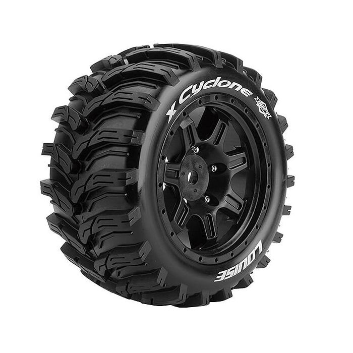 Louise RC X-Cyclone Black Mounted Arrma Kraton 8S Hex 24mm (L-T3298BM) Louise RC X-Cyclone Black Mounted Arrma Kraton 8S Hex 24mm (L-T3298BM)