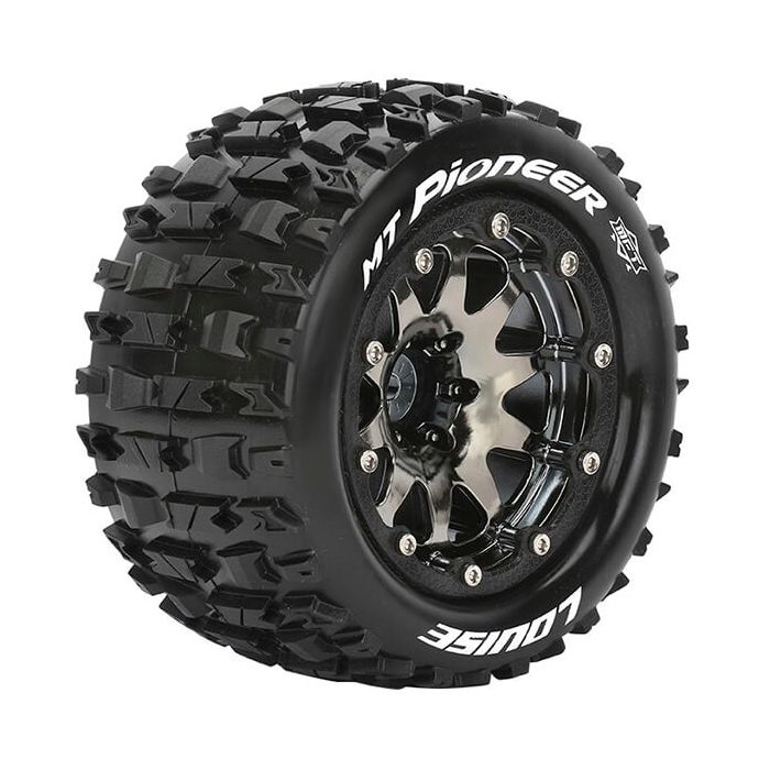 Louise RC MT-Pioneer 1:10 Soft Bead-Lock/1/2 Offset Hex 12M Black Chrome (L-T3308SBCH) Louise RC MT-Pioneer 1:10 Soft Bead-Lock/1/2 Offset Hex 12M Black Chrome (L-T3308SBCH)