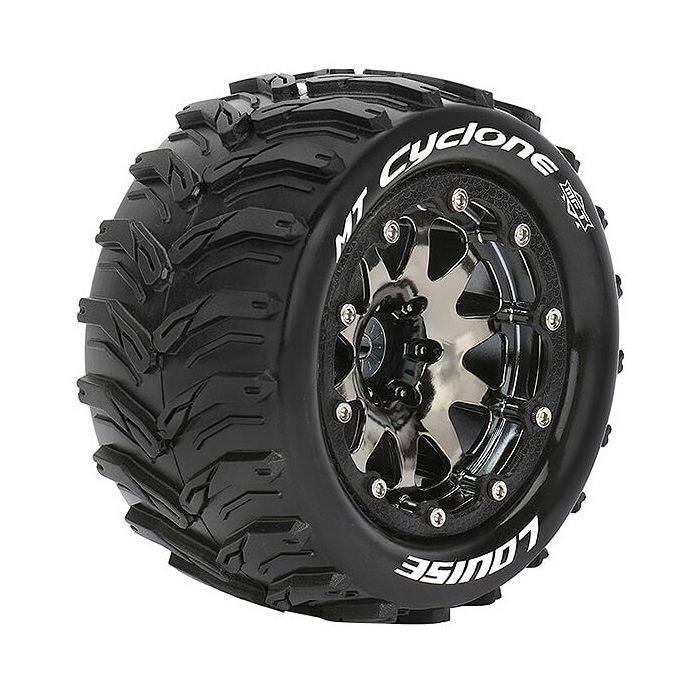Louise RC MT-Cyclone 1:10 Soft Bead-Lock/1/2 Offset Hex 12M Black Chrome (L-T3310SBCH) Louise RC MT-Cyclone 1:10 Soft Bead-Lock/1/2 Offset Hex 12M Black Chrome (L-T3310SBCH)