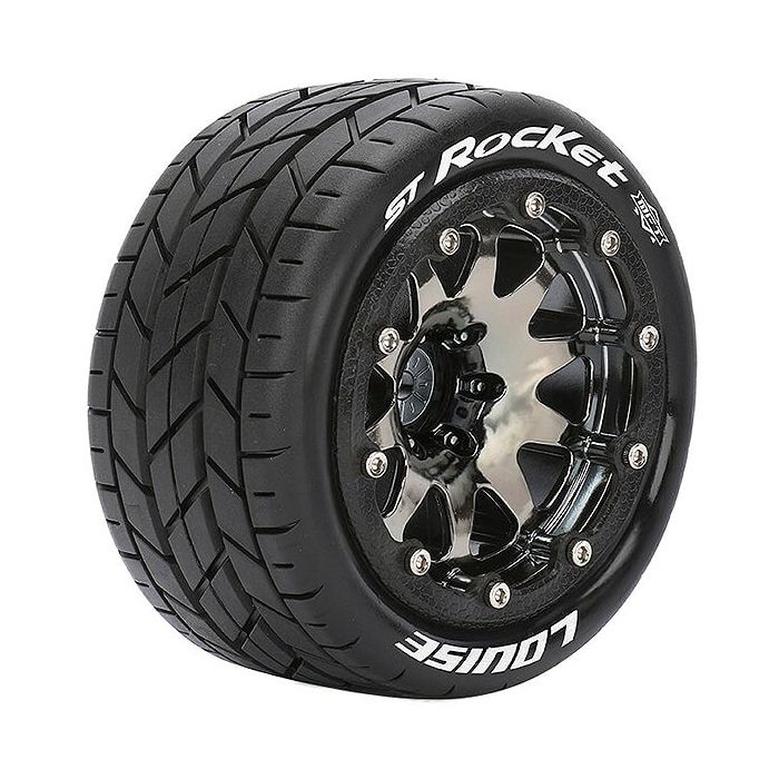 Louise RC ST-Rocket 1:10 Soft Bead-Lock/1/2 Offset Hex 12mm Black Chrome (L-T3311SBCH) Louise RC ST-Rocket 1:10 Soft Bead-Lock/1/2 Offset Hex 12mm Black Chrome (L-T3311SBCH)