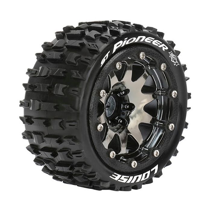 Louise RC ST-Pioneer 1:10 Soft Bead-Lock/1/2 Offset Hex 12M Black Chrome (L-T3312SBCH) Louise RC ST-Pioneer 1:10 Soft Bead-Lock/1/2 Offset Hex 12M Black Chrome (L-T3312SBCH)