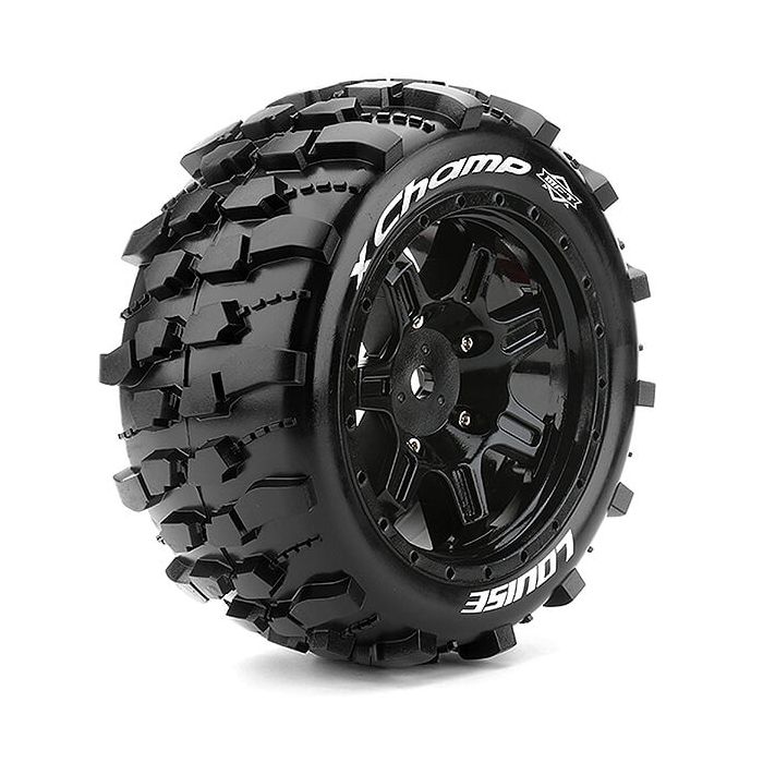 Louise RC X-Champ Black Xmaxx Mounted 24mm Hex (L-T3349B) Louise RC X-Champ Black Xmaxx Mounted 24mm Hex (L-T3349B)