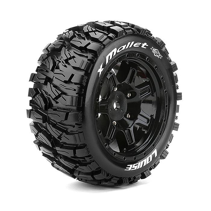 Louise RC X-Mallet Black Arrma Kraton 8S Mounted 24mm Hex (L-T3350BM) Louise RC X-Mallet Black Arrma Kraton 8S Mounted 24mm Hex (L-T3350BM)
