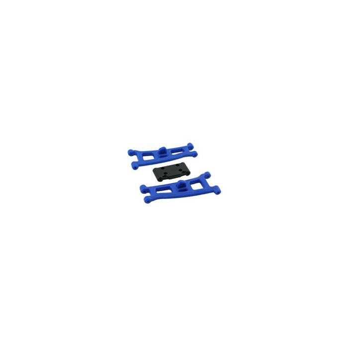 RPM Assoc GT2/SC10 Front A-Arms & Bulkhead - Blue RPM Assoc GT2/SC10 Front A-Arms & Bulkhead - Blue
