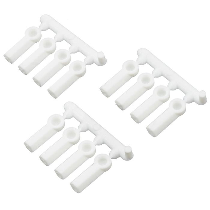 RPM Heavy Duty Rod Ends (12) White RPM Heavy Duty Rod Ends (12) White