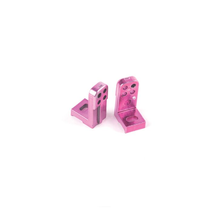 Schumacher Servo Mounts; Lay Down-Purple Chrome