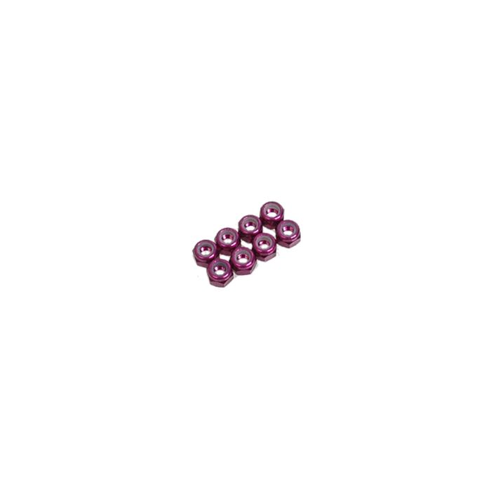 Schumacher SPEED PACK - M3 Nyloc Nut - Purple Alloy (pk8)