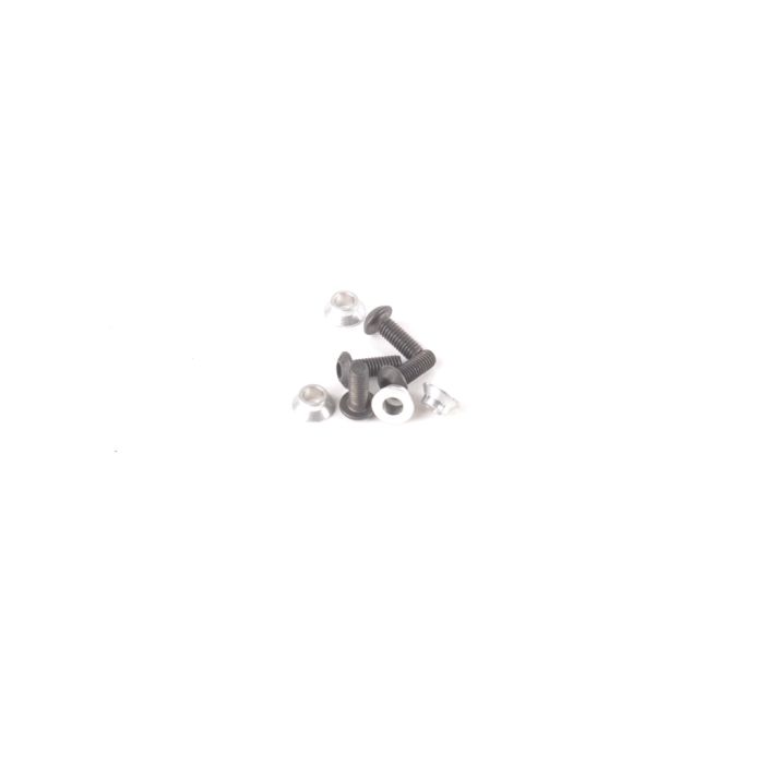 Schumacher Alloy Top Deck Bushes and Screws - pk4 Schumacher Alloy Top Deck Bushes and Screws - pk4
