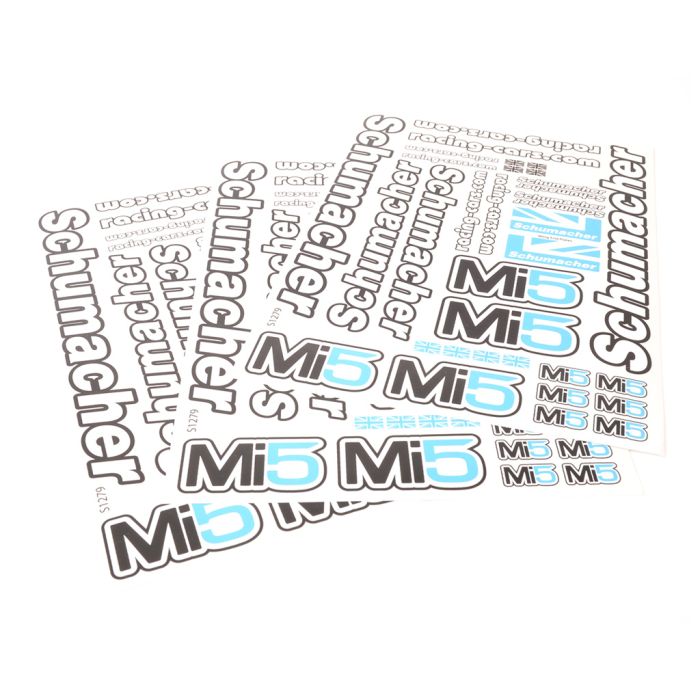 Schumacher Decal Sheet - Mi5 - (pk3) Schumacher Decal Sheet - Mi5 - (pk3)