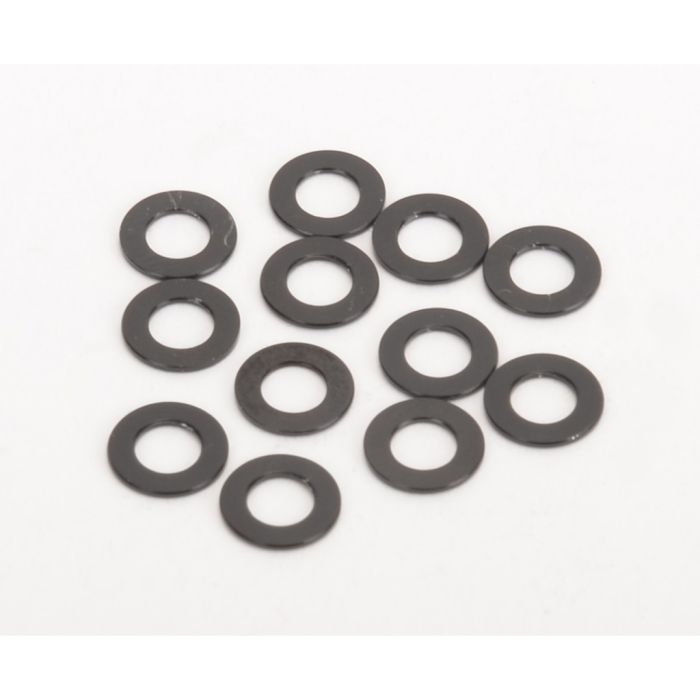 Schumacher Black Alloy Washers 0.50mm (pk12) Schumacher Black Alloy Washers 0.50mm (pk12)
