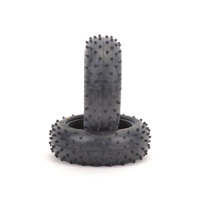 Schumacher Mini Spike 2; Front Tyres - Silver (pr) Schumacher Mini Spike 2; Front Tyres - Silver (pr)