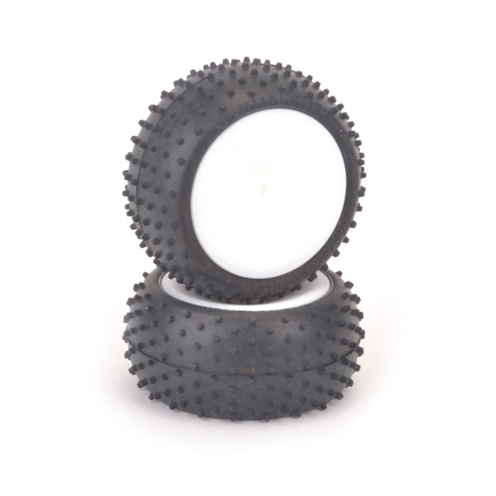 Schumacher Mini Spike2 -Pre-Glued Yellow Rear Hex Drive(pr) Schumacher Mini Spike2 -Pre-Glued Yellow Rear Hex Drive(pr)