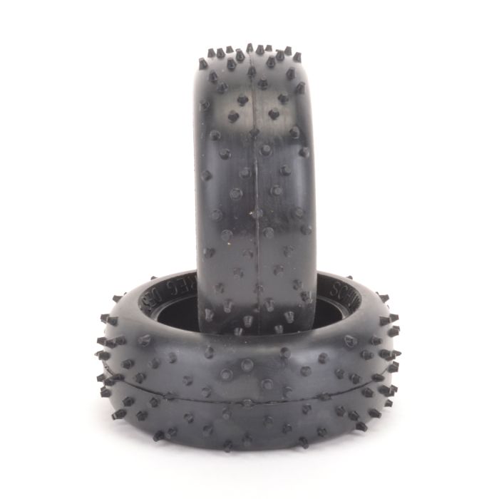 Schumacher Mini Spike Tyre 2" Front - 11 x 12 - Yellow pr Schumacher Mini Spike Tyre 2" Front - 11 x 12 - Yellow pr