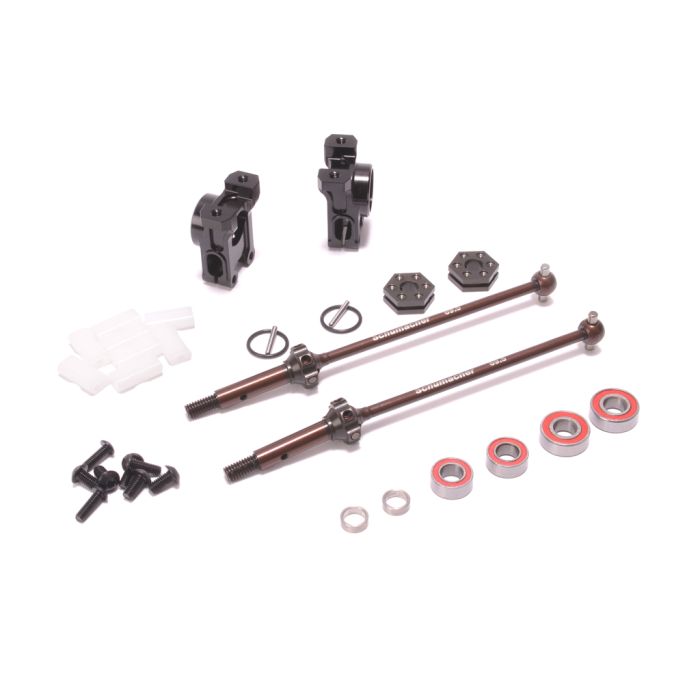 Schumacher Option Alloy Rear Hub / CVD Assembly (-2mm) - L1R (U8681) Schumacher Option Alloy Rear Hub / CVD Assembly (-2mm) - L1R (U8681)