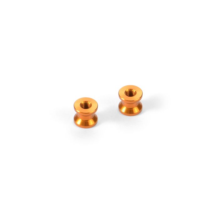 Xray Alu Mount 6.0mm - Orange (2) (XR376366-O) Xray Alu Mount 6.0mm - Orange (2) (XR376366-O)