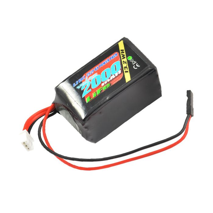 Voltz 2000mAh 2S 6.6V RX LiFE Hump Battery Pack (VZ0251)