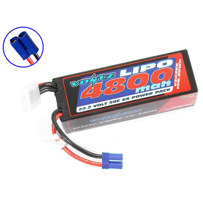 Voltz 4800mAh Hard Case 22.2V 50C LiPO Stick Pack EC5 (VZ0365EC5) Voltz 4800mAh Hard Case 22.2V 50C LiPO Stick Pack EC5 (VZ0365EC5)