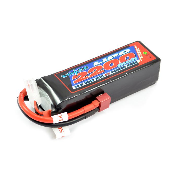 Voltz 2200mAh 4S 14.8V 30C LiPO Battery (VZ0422004S) Voltz 2200mAh 4S 14.8V 30C LiPO Battery (VZ0422004S)
