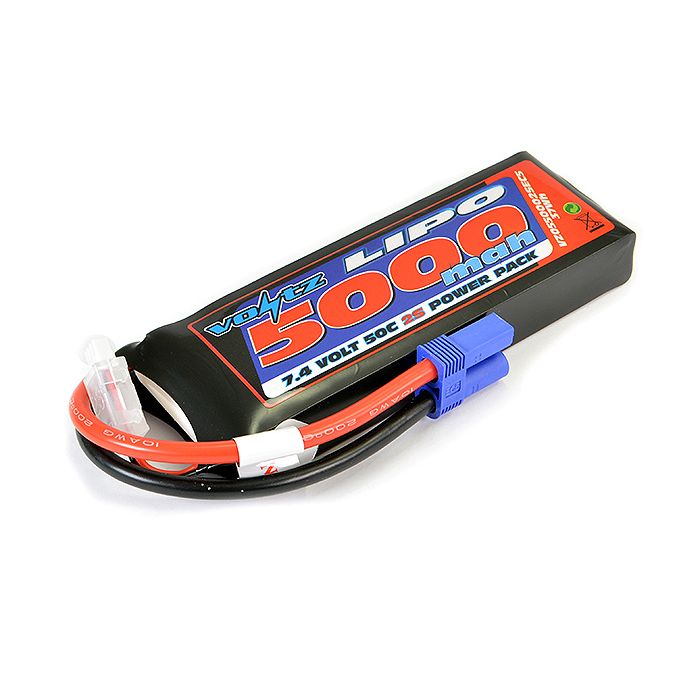 Voltz 5000mAh 7.4V 50C LiPO Battery EC5 (VZ0550002SEC5) Voltz 5000mAh 7.4V 50C LiPO Battery EC5 (VZ0550002SEC5)