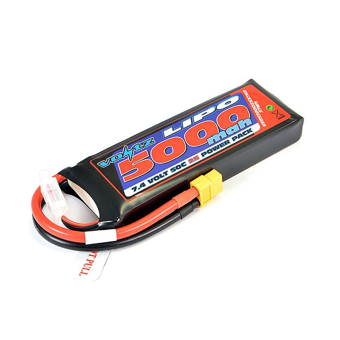 Voltz 5000mAh 7.4V 50C LiPO Battery W/XT60 (VZ0550002SXT60) Voltz 5000mAh 7.4V 50C LiPO Battery W/XT60 (VZ0550002SXT60)