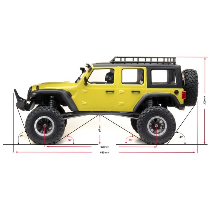 Absima 1:8 Crawler CR1.8 Yucatan - Lime Green RTR (AB13001)