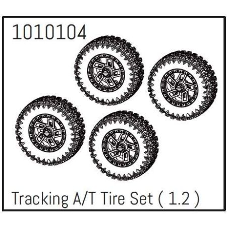 Absima 1.2" Tracking A/T Wheel Set - PRO Crawler 1:18 (4) Absima 1.2" Tracking A/T Wheel Set - PRO Crawler 1:18 (4)