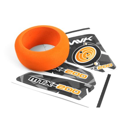 Maverick Transmitter Wheel Foam & Decals (Orange) (MV150553) Maverick Transmitter Wheel Foam & Decals (Orange) (MV150553)