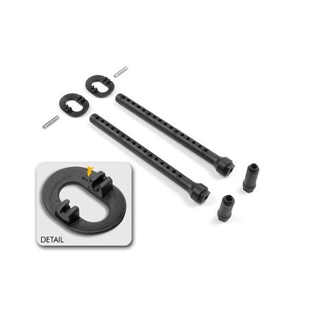 Xray Front Body Mount Set +1mm Height (XR301323) Xray Front Body Mount Set +1mm Height (XR301323)