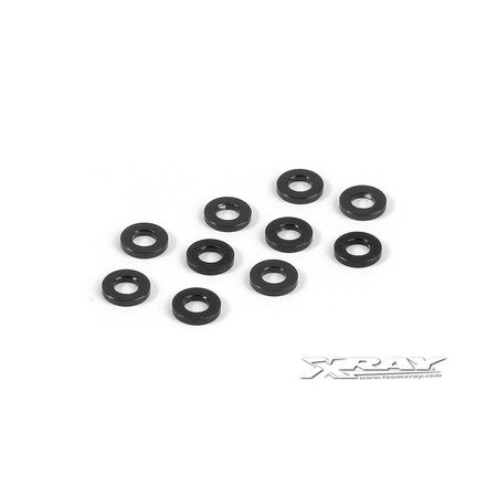 Xray Alu Shim 3X6X1.0mm - Black (10) (XR303122-K) Xray Alu Shim 3X6X1.0mm - Black (10) (XR303122-K)
