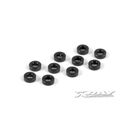 Xray Alu Shim 3X6X2.0mm - Black (10) (XR303123-K) Xray Alu Shim 3X6X2.0mm - Black (10) (XR303123-K)