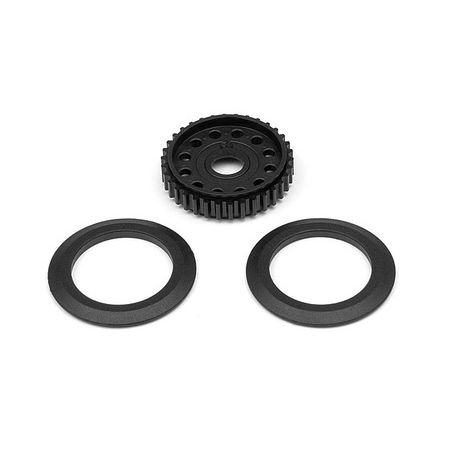 Xray Diff Pulley 34T With Covers (XR305052) Xray Diff Pulley 34T With Covers (XR305052)