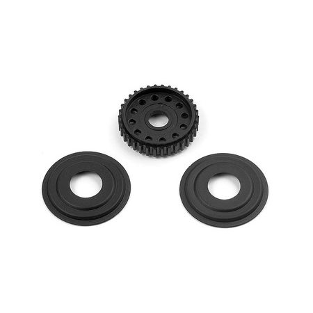 Xray Diff Pulley 34T With Labyrinth Dust Covers (XR305054) Xray Diff Pulley 34T With Labyrinth Dust Covers (XR305054)