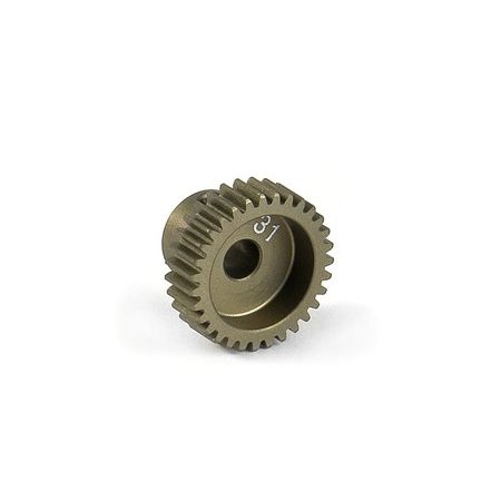 Xray Narrow Alu Pinion Gear - Hard Coated 31T / 64 (XR305981)