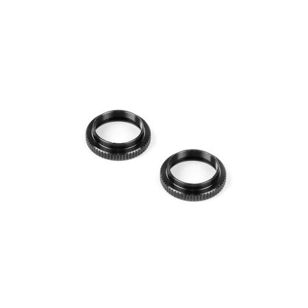 Xray Alu Shock Adjustable Nut - Black (2) (XR308042-K)