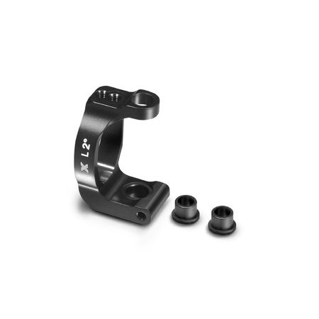 Xray Graphite Extension For Alu Steering Block With Backstop - 2 Dots (2) (XR322285) Xray Graphite Extension For Alu Steering Block With Backstop - 2 Dots (2) (XR322285)