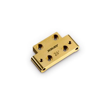 Xray Brass 46G Front Lower Arm Mount 26° Kick-Up (XR322312) Xray Brass 46G Front Lower Arm Mount 26° Kick-Up (XR322312)