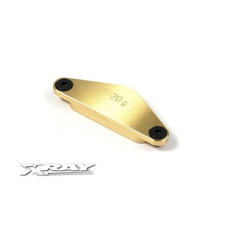 Xray Brass Chassis Weight Rear 20G (XR341183) Xray Brass Chassis Weight Rear 20G (XR341183)