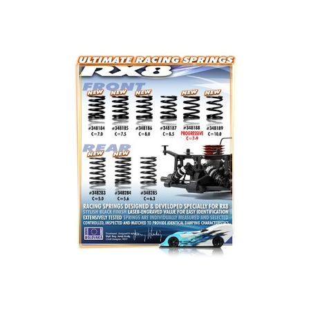Xray Xray Spring-Set C=5.0 - Rear (2) (XR348283) Xray Xray Spring-Set C=5.0 - Rear (2) (XR348283)