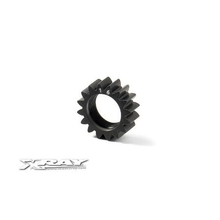 Xray XCA Alu 7075 T6 Hard Coated Pinion Gear - 16T (1St) (XR348516) Xray XCA Alu 7075 T6 Hard Coated Pinion Gear - 16T (1St) (XR348516)