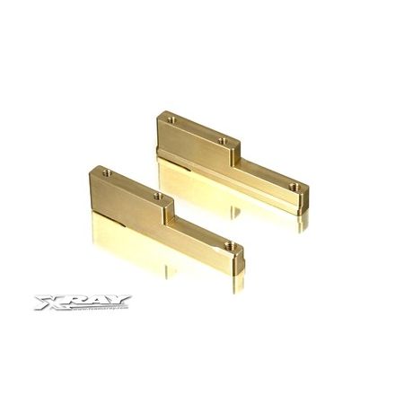 Xray Brass Engine Mounts (L+R) - 75G (XR348714) Xray Brass Engine Mounts (L+R) - 75G (XR348714)