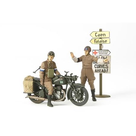 1/35 Tamiya BSA M20 Motorcycle w Military Police (THC35316) 1/35 Tamiya BSA M20 Motorcycle w Military Police (THC35316)
