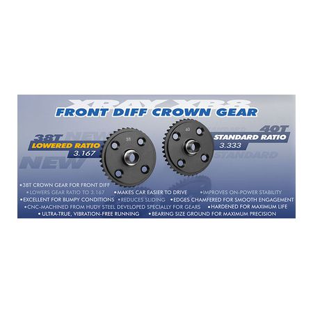 Xray Front Diff Large Bevel Gear 38T (XR355038) Xray Front Diff Large Bevel Gear 38T (XR355038)