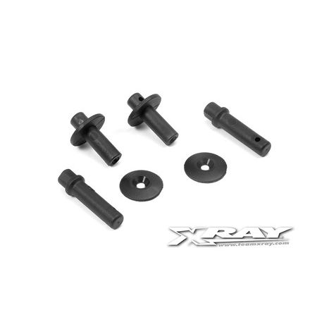 Xray Body Mount, Battery Mount - V2 & Wing Shim (2) (XR361320) Xray Body Mount, Battery Mount - V2 & Wing Shim (2) (XR361320)