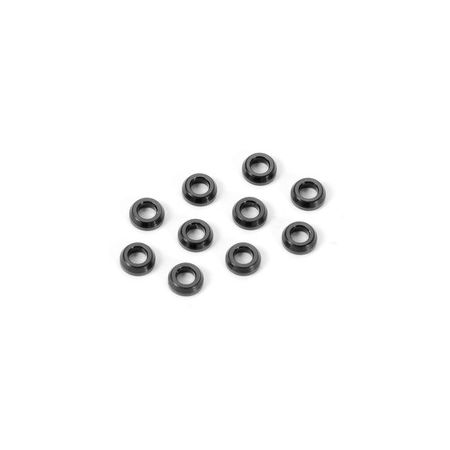 Xray Alu Conical Shim 3X6X2.0mm - Black (10) (XR362280-K)